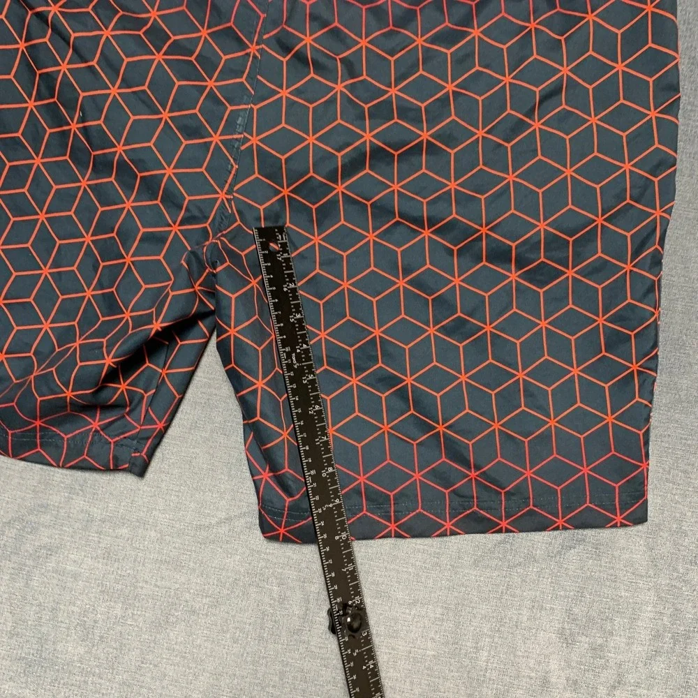Bass Pro Shops Board Shorts Mens 2XL Black Geometric Mesh Lined Drawstring Beach